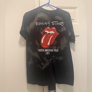 The Rolling Stones Black and White Graphic Tee